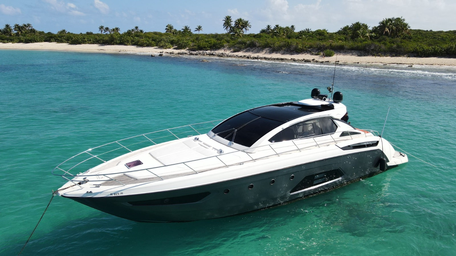 azimut 60 private yacht rental in culebra puerto rico